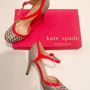 Kate Spade Python Print Heels Size 7